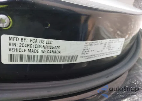 2022 Chrysler Voyager Lx из США, поврежденный, VIN 2C4RC1CG9NR126478